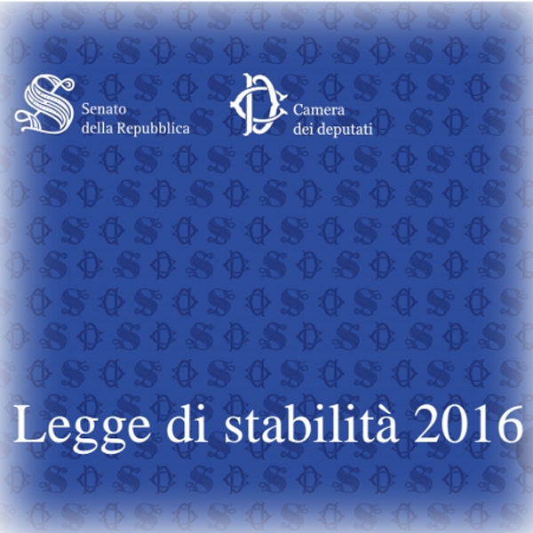 Legge di stabilità 2016