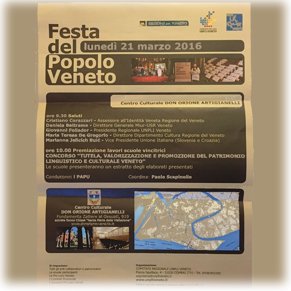 Venezia – Agli Artigianelli la Festa del Popolo Veneto