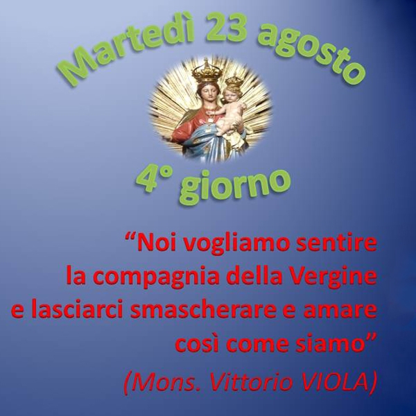 Tortona – 4° Giorno della Novena alla Madonna della Guardia