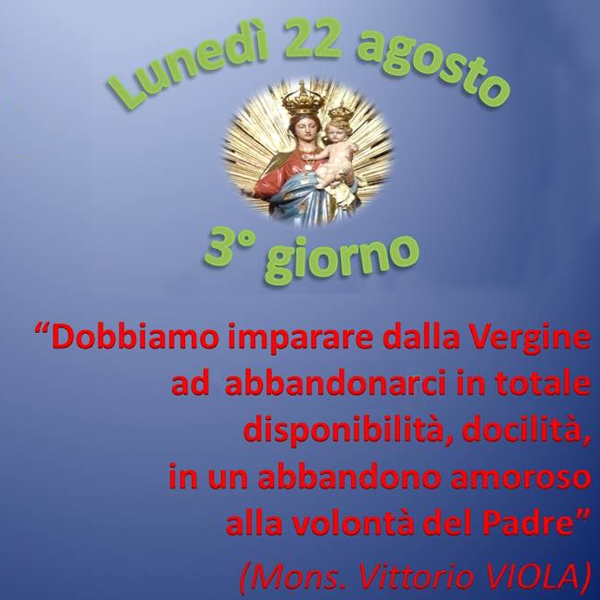 Tortona – 3° Giorno della Novena alla Madonna della Guardia