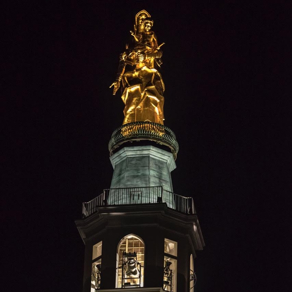 Tortona – Illuminazione Statua e Torre della Madonna della Guardia