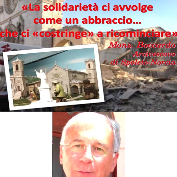 “Abbraccio di solidarietà” di Gavardo nelle parole dell’Arcivescovo di Norcia Mons. Boccardo