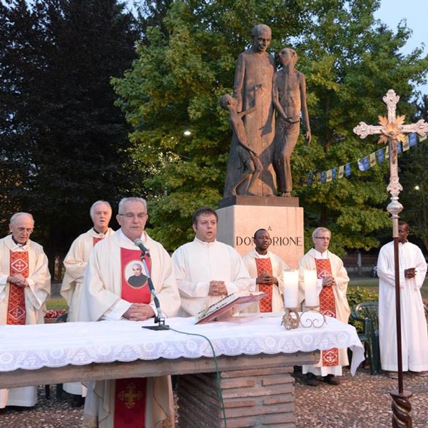 Pontecurone – Messa al Monumento di Don Orione