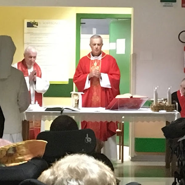 Bergamo – Santa Messa in reparto