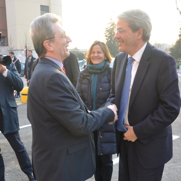 Milano – Il presidente Gentiloni in visita al Piccolo Cottolengo