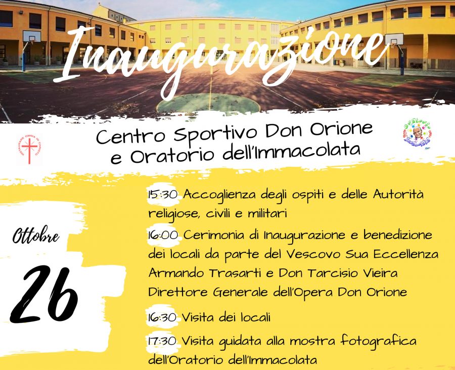 Fano – Inaugurazione oratorio dell’Immacolata