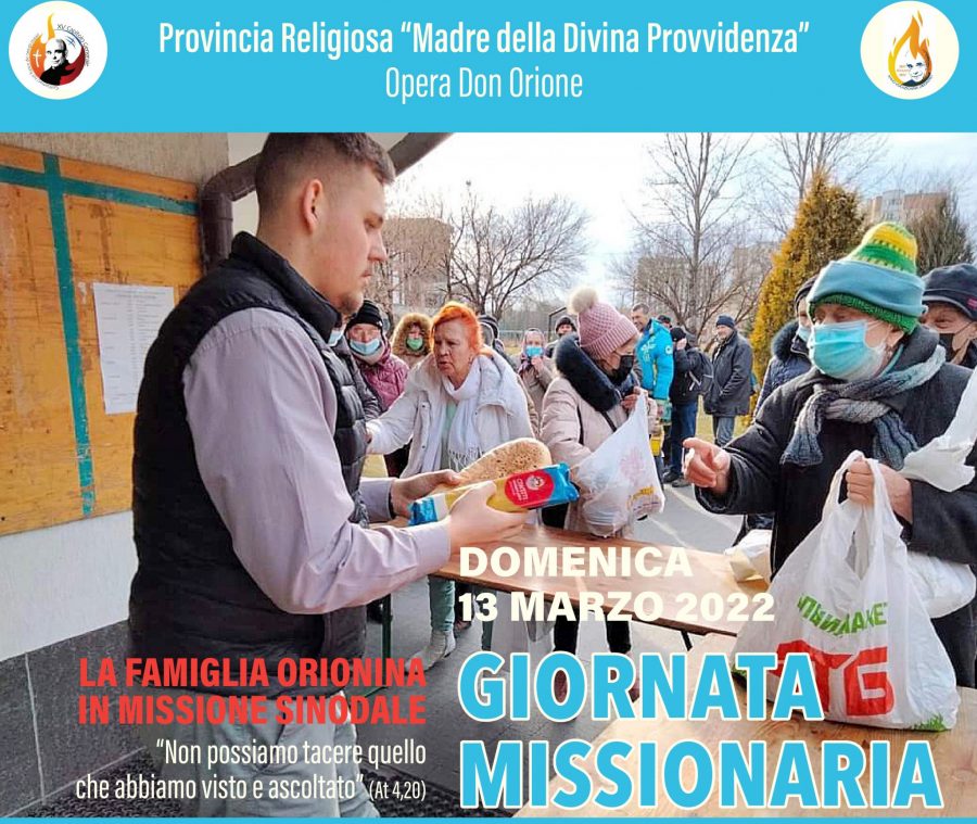 13 marzo – Giornata Missionaria Orionina