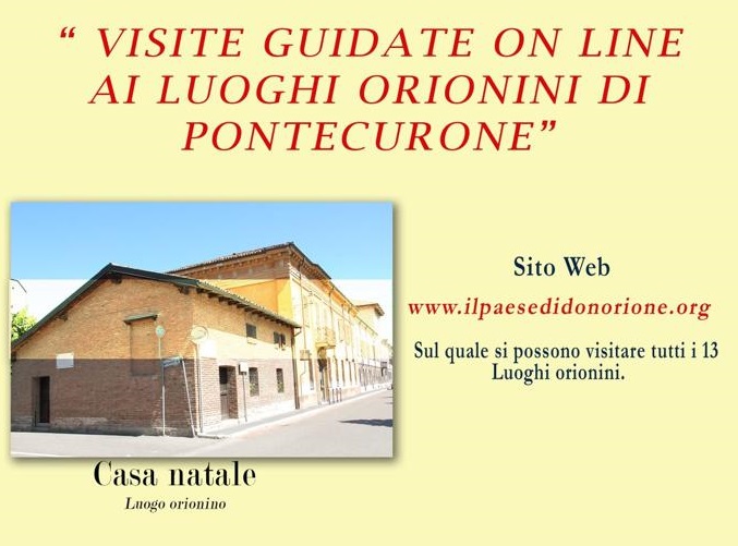 Pontecurone – Visitare i luoghi orionini on line