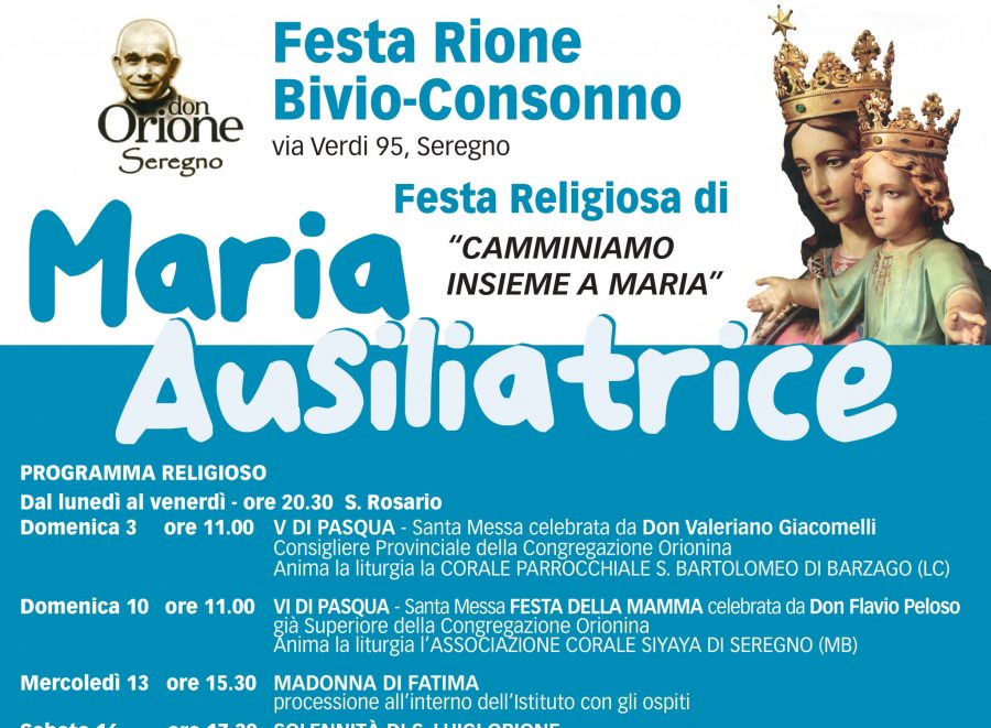 Seregno – La Festa di Maria Ausiliatrice